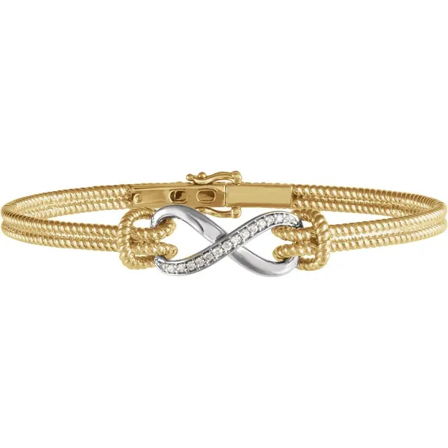 Infinity Rope Bangle Bracelet