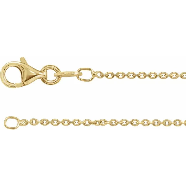 18K Yellow Gold-Plated Sterling Silver Cable Chain