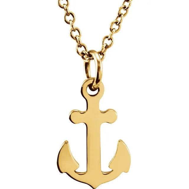 Petite Anchor Necklace