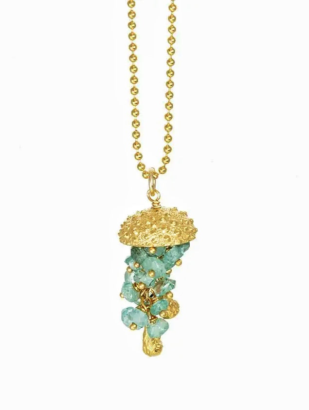 Apatite Jellyfish Necklace